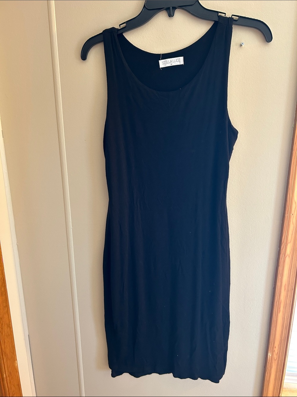 Stella Luce Black Sleeveless Sheath Dress